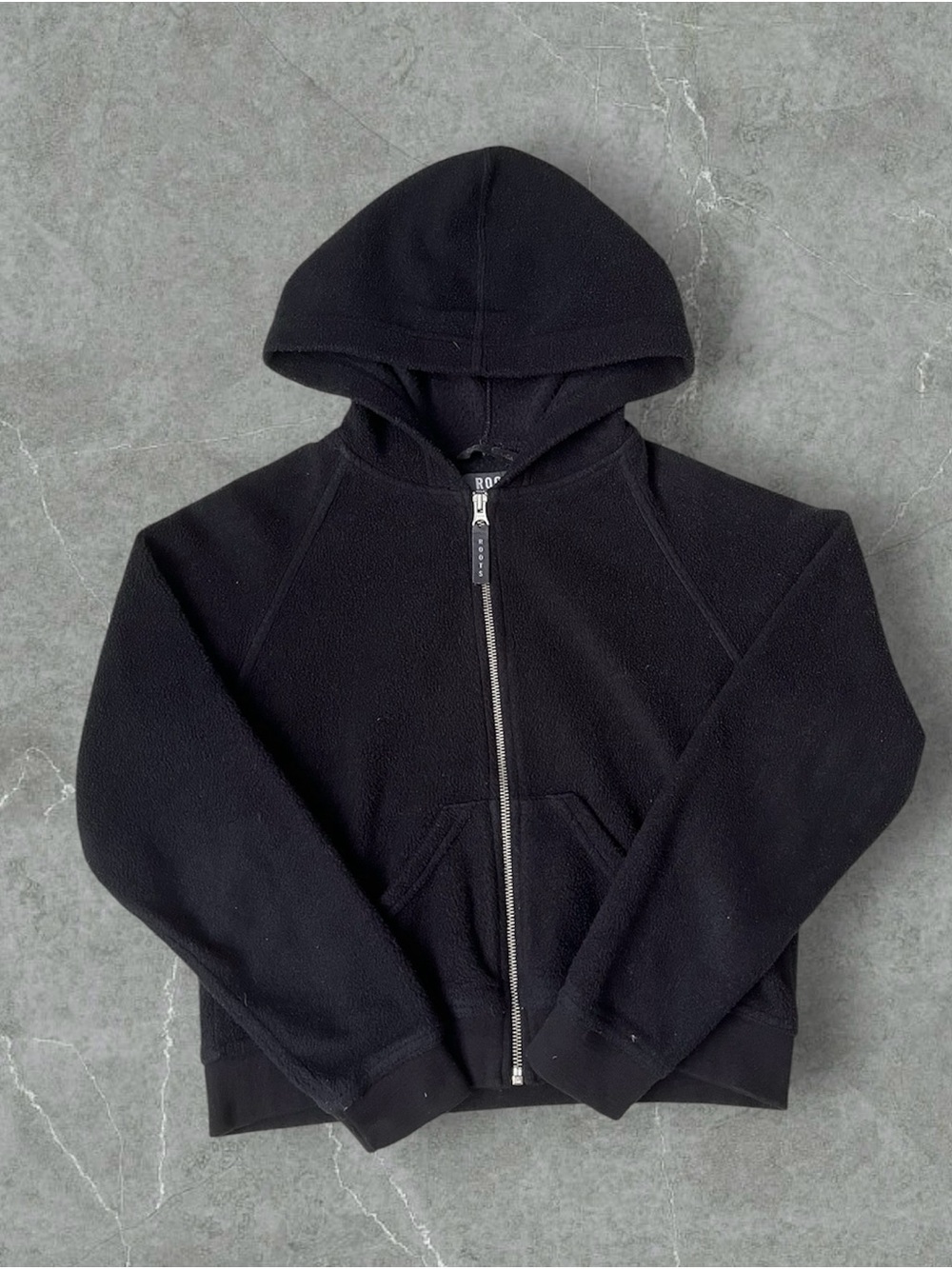 Roots Women’s Black Full-Zip Fleece Hoodie